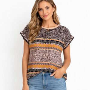 Democracy Tunic  Top Size Large Silky *